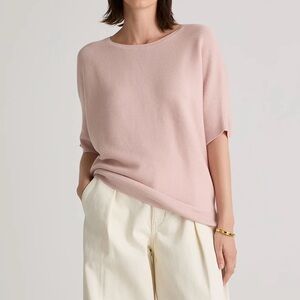 Quince Lightweight Cotton Cashmere
Link-Stitch Dolman Sweater